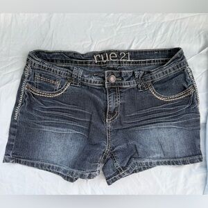 Rue21 Women's Jean Shorts - Dark Wash